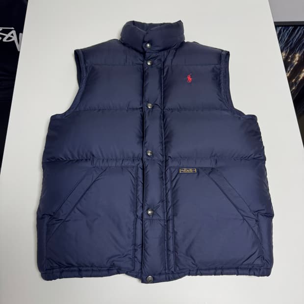 폴로 랄프로렌 패딩 조끼 네이비 M