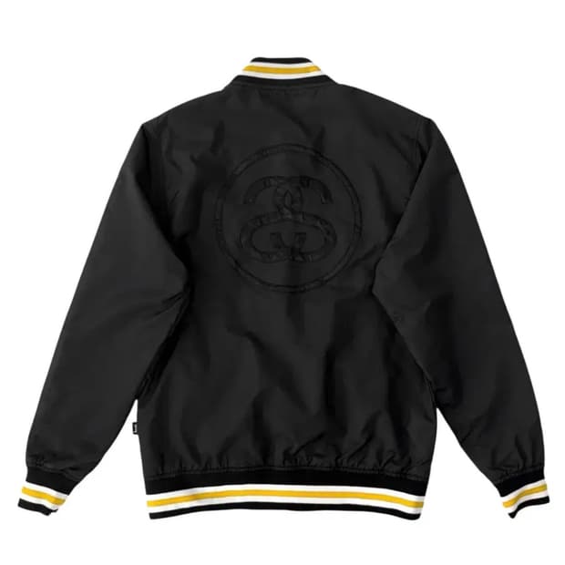 스투시 나일론 ss링크 바시티 자켓