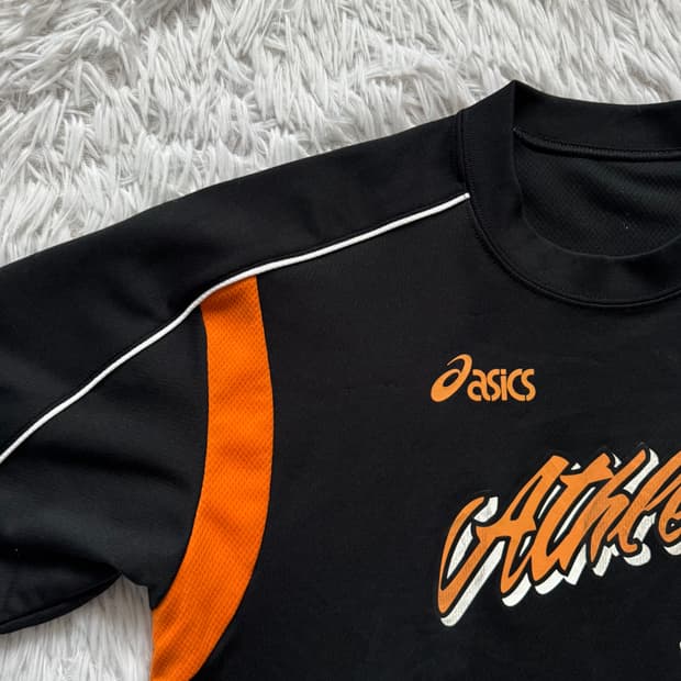 ASICS 일본빈티지 하이큐 맛 반팔 아식스 기능성 반팔 M 38