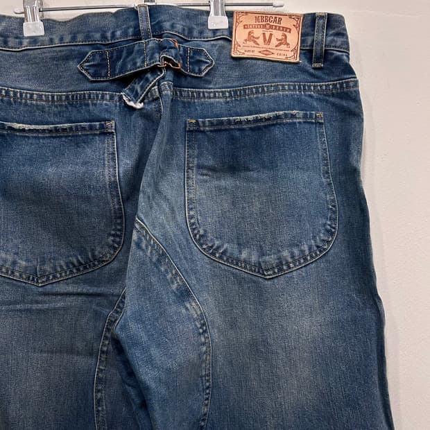 엠비비카 레더와펜 데님 더블니 워크팬츠