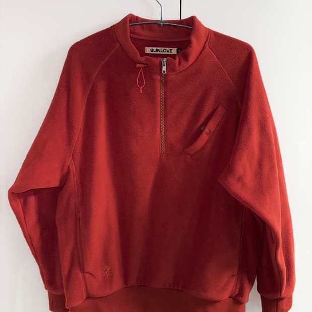 sunlove 썬러브 하프집업 플리스 s