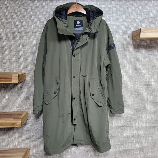 100사이즈 블랙야크 경량 후드 롱패딩 점퍼 