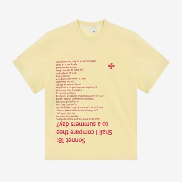 헤레틱 SONNET 18 T-SHIRT 반팔 티셔츠