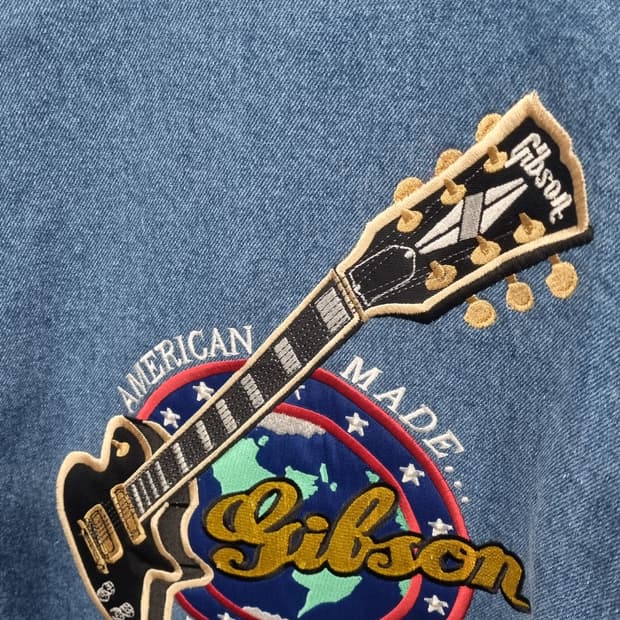BODEN USA 105  레트로 데님자켓 깁슨 전자기타 타입3 청자켓