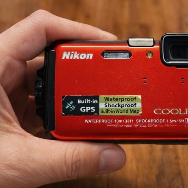 니콘 쿨픽스 AW110(100)오렌지 빈티지카메라 사진있음