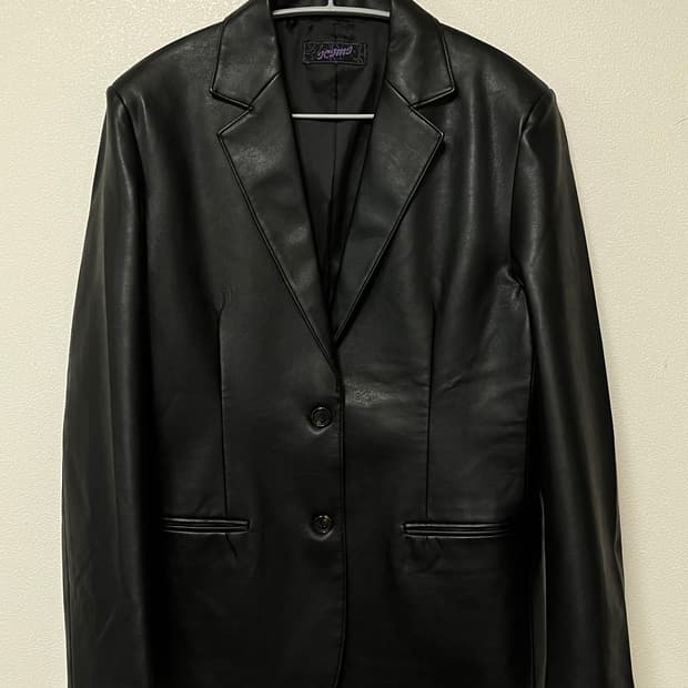 [이치미] Punk leather jacket_black