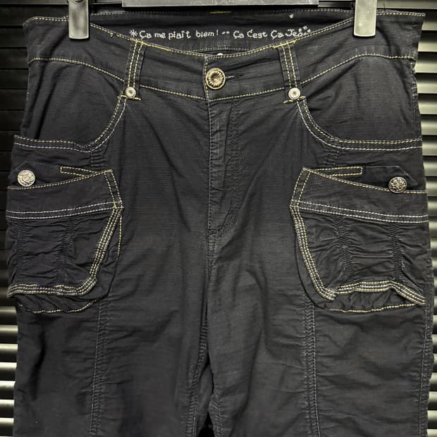 일본 브랜드 셔링 바지 고스 펑크 락시크 갸루 로리걸 블랙 인디안 콘초 