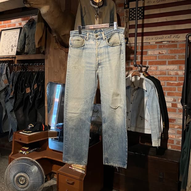 80s USA 빈티지 리바이스 501 데님 팬츠