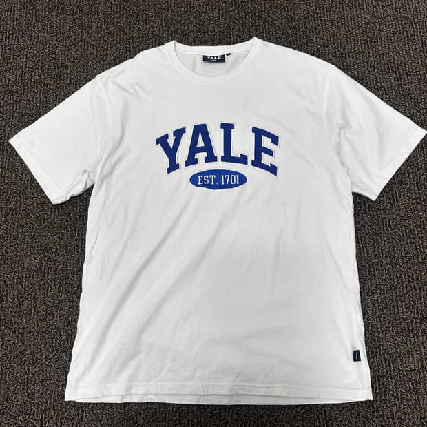 YALE 예일 반팔티셔츠 화이트 L