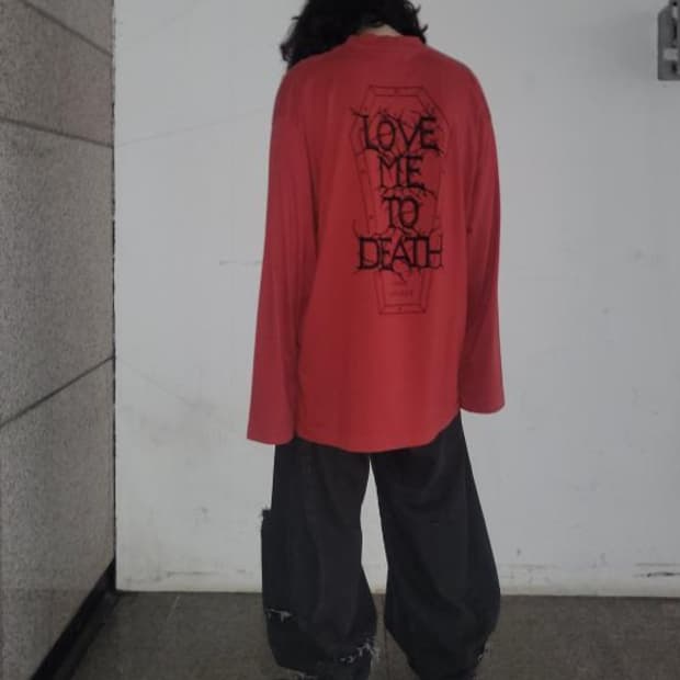 vetements 베트멍 love me to death 롱슬리브