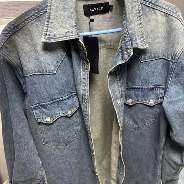 세비지(savage) 웨스턴 데님 셋업 미드블루(박보검 착용)