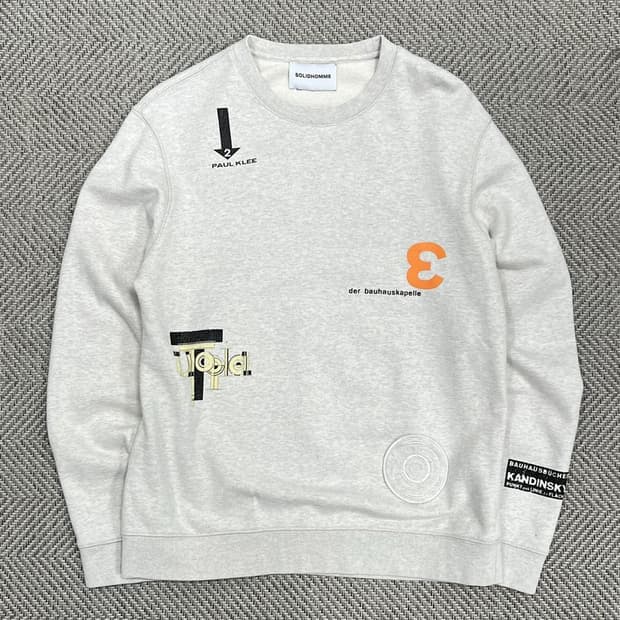 솔리드옴므 프린팅 스웻 셔츠 v0917