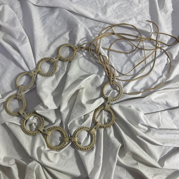 빈티지 링 레더 벨트