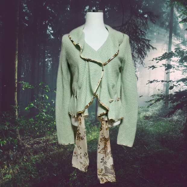 민트 모리 니트 가디건