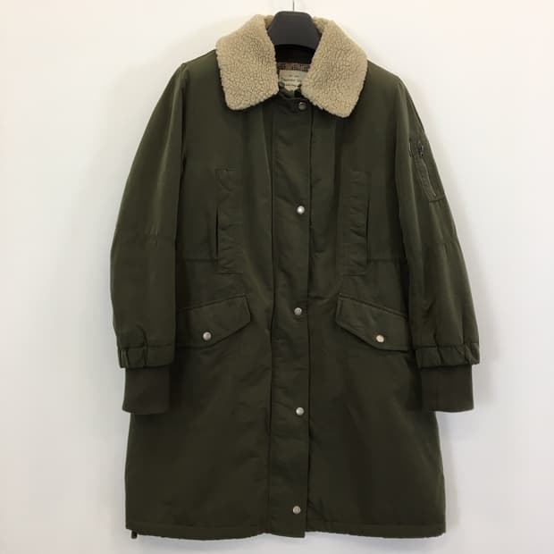 써스데이아일랜드 롱 야상점퍼 90-165 카라분리가능 