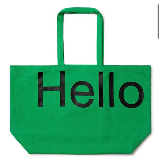헬로듀드 빅 토트백 그린
