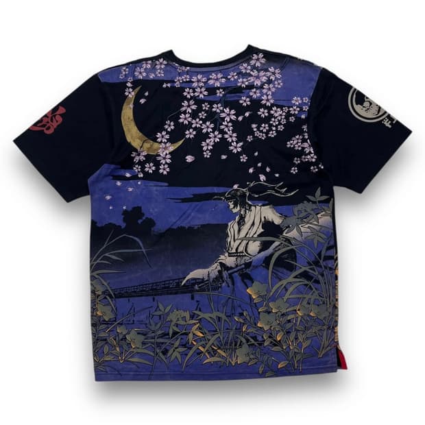 오리엔탈 브랜드 사쿠라 사무라이 아트 반팔 티셔츠