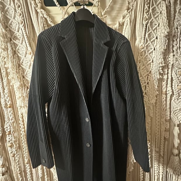 이세이미야케 옴므플리세 코트+바지 셋업 판매