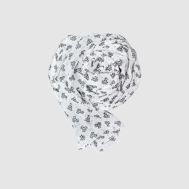 인앤양인하모니 스카프 아이보리 화이트 Fruits scarf ivory