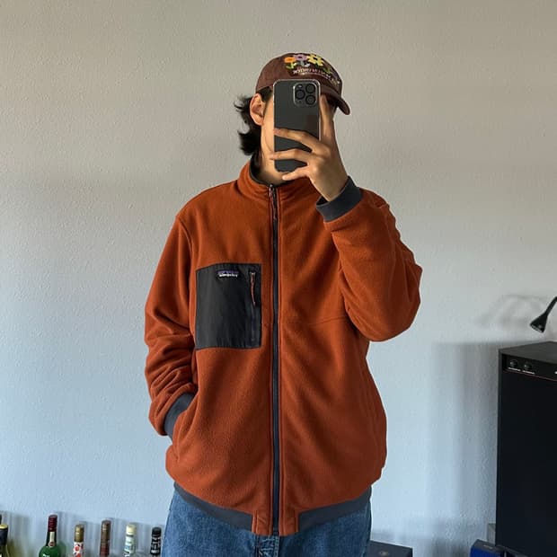 [L]파타고니아 리버시블 쉘드 마이크로디니 플리스 자켓