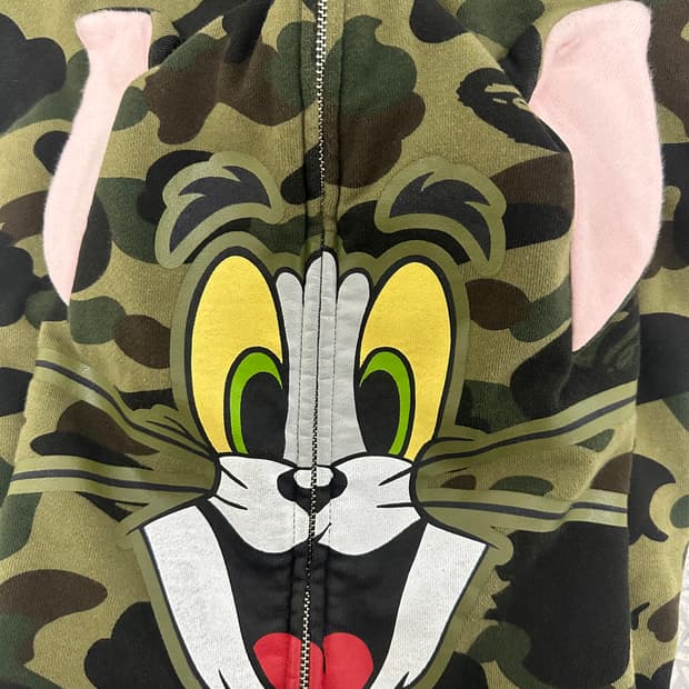 베이프 톰과제리 후드집업 L