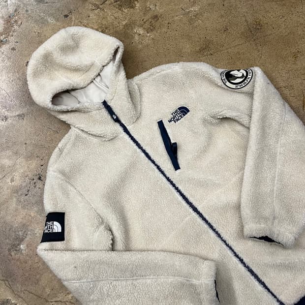 [정품/S] 노스페이스 후리스 후드 집업 아이보리 b19