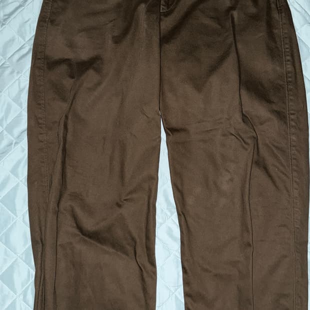 유니클로U 와이드핏치노팬츠