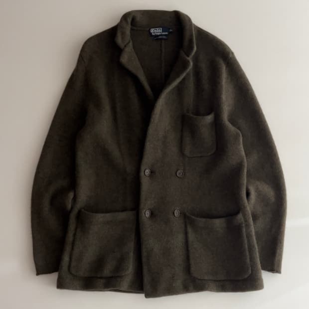 폴로 랄프로렌 램스울 니트 블레이져 자켓 XL