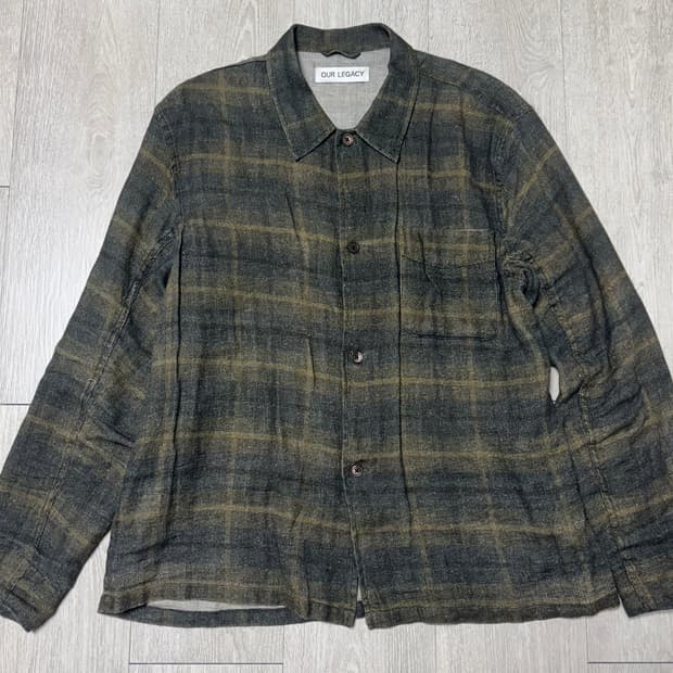 아워레가시 미라지 박스 왁스 체크 셔츠 48