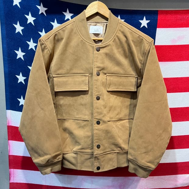 빈티지 스웨이드 봄버 자켓