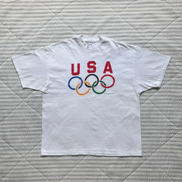 90s 빈티지 올림픽 USA팀 프로모 티셔츠