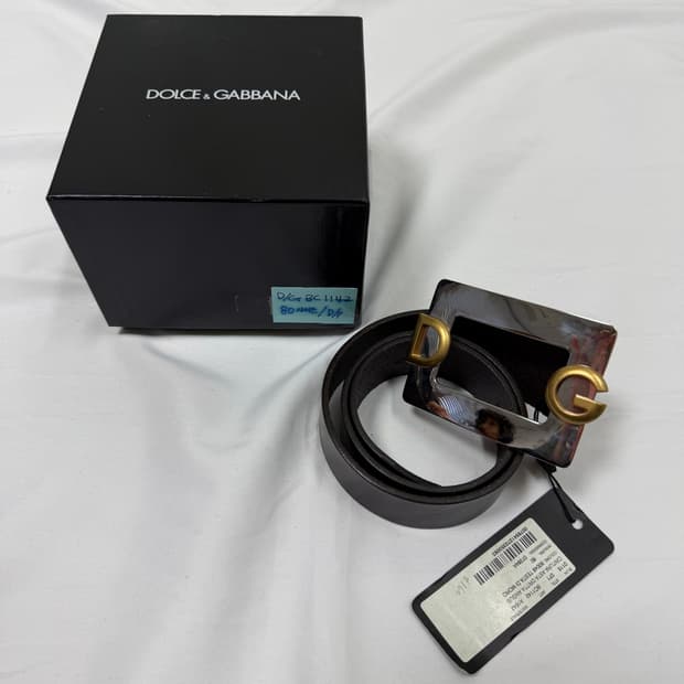 돌체앤가바나 빅 버클 벨트