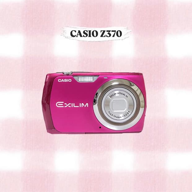 카시오 엑슬림 Z370 체리핑크 빈티지디카