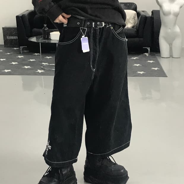 도그타운 블랙 버뮤다 팬츠
