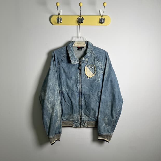 00's 디젤 워싱 데님 블루종 자켓 L