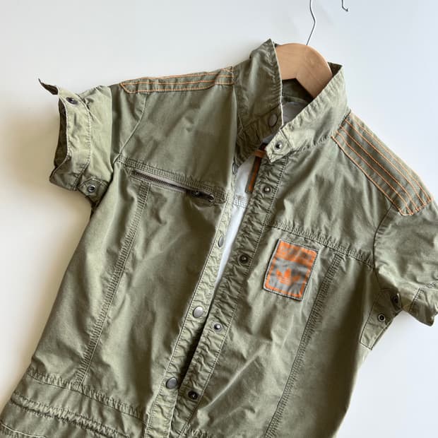 빈티지 아디다스 오리지널스 유틸리티 셔츠 드레스