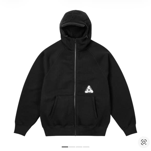 [L] 팔라스 써멀 본디드 캡 후드 집업 블랙- 24FW