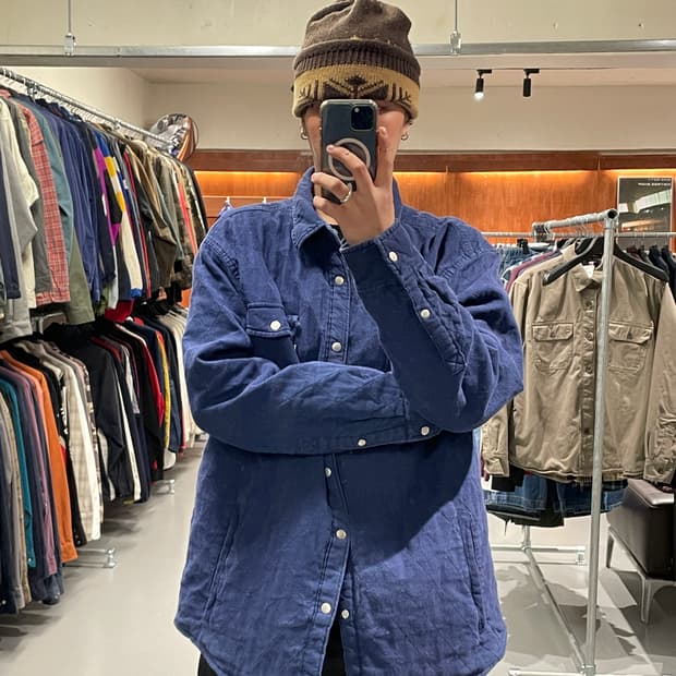 리바이스 퀼팅 누빔 셔츠 자켓