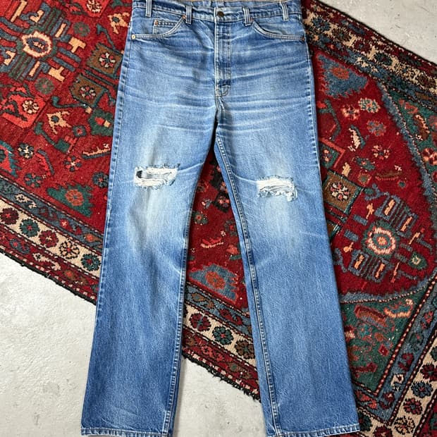 90's USA Made 빈티지 리바이스 517 오렌지탭 부츠컷