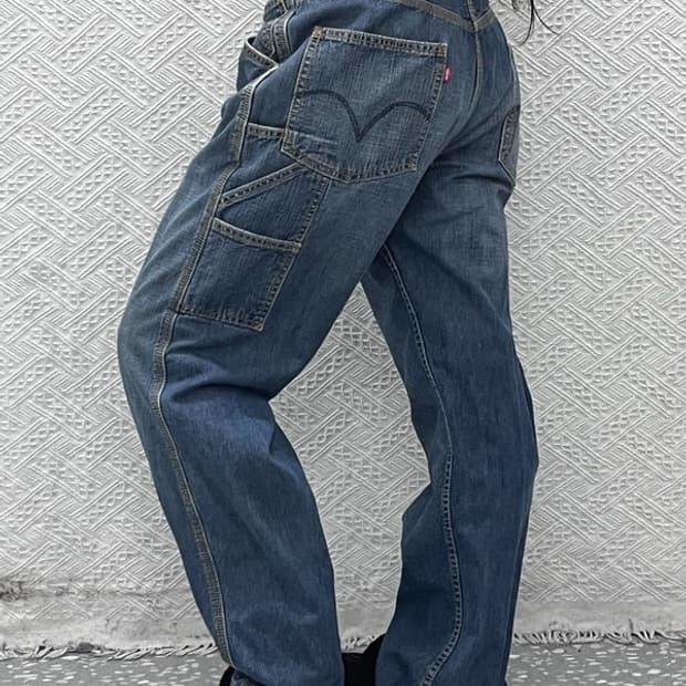 리바이스 카펜터 사이드 포켓 빈티지 워크 데님팬츠 31인치 C10607