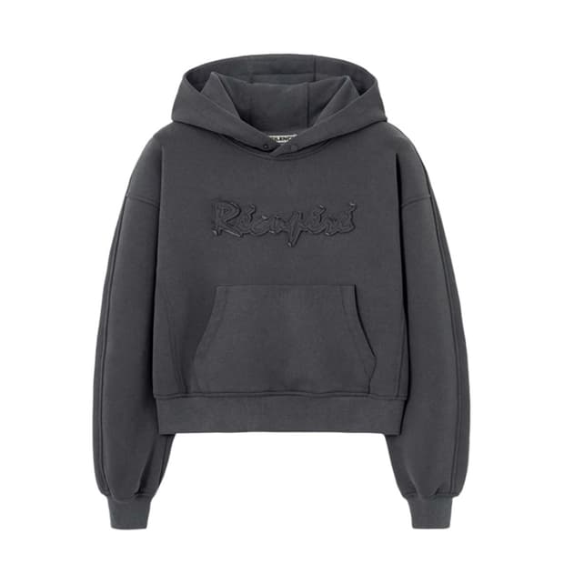 인사일런스 아플리케 캠페인 후드 차콜