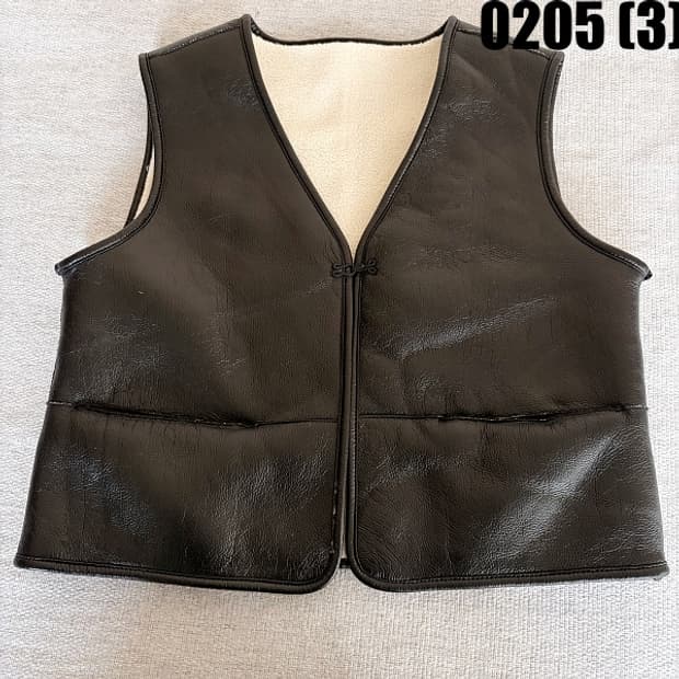 [S] 제너럴아이디어 인조 가죽 누빔 조끼 베스트 0205(3)