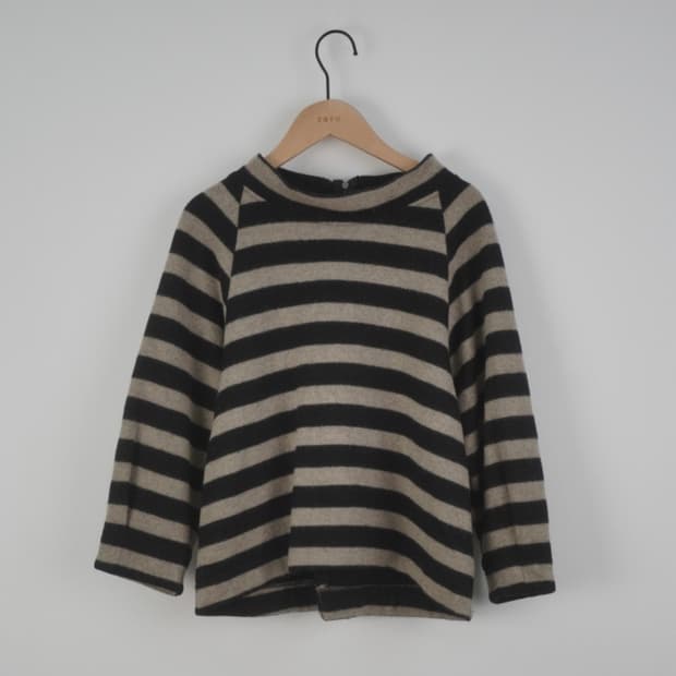 빈티지 스트라이프 울 탑