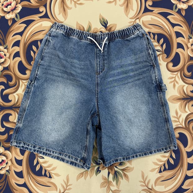 (XL)토피 TOFFEE 와이드 워싱 데님팬츠