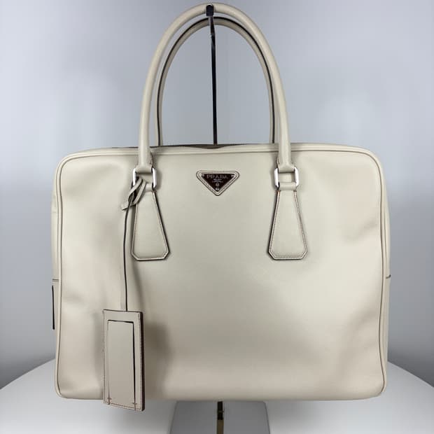 프라다 사피아노 아이보리 서류가방 브리프케이스