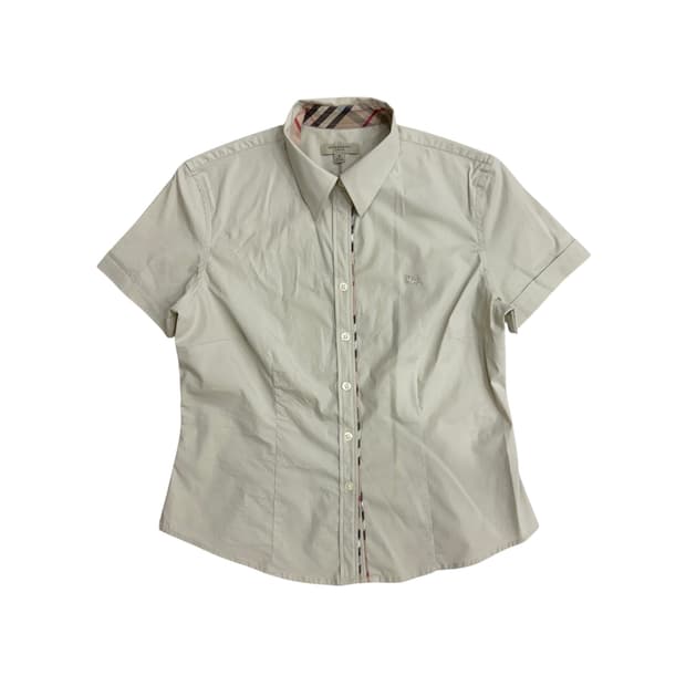 버버리 여성 스판 반팔 셔츠 m (한글택)