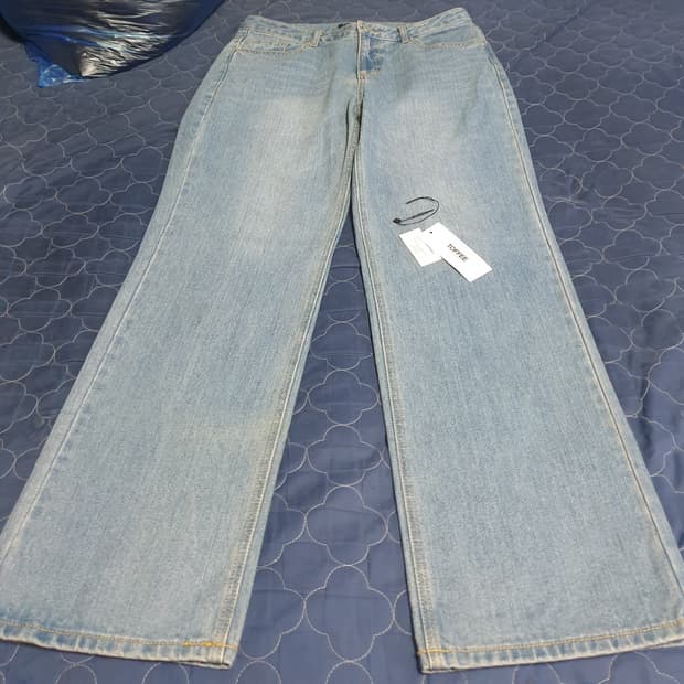 (새상품) 토피 워싱 와이드핏 데님팬츠 (XL)