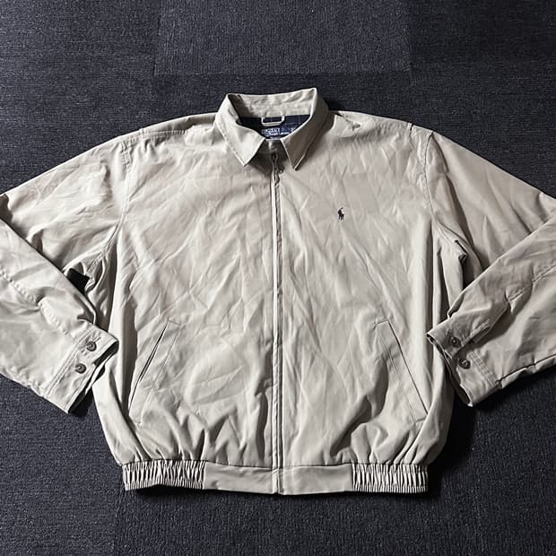 폴로 랄프로렌 베이지 해링턴 스윙탑 자켓