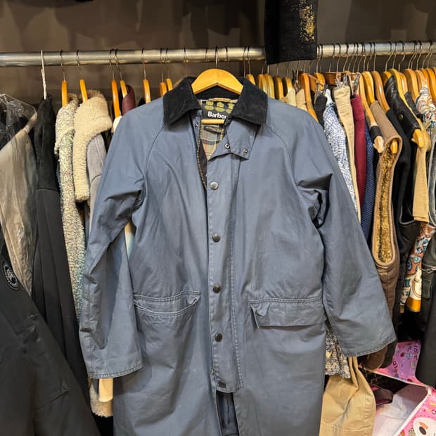 바버 왁싱 네이비 자켓