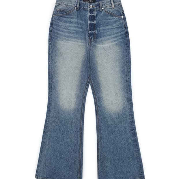 [구매] STU 플레어 데님 팬츠 - 미드블루 S